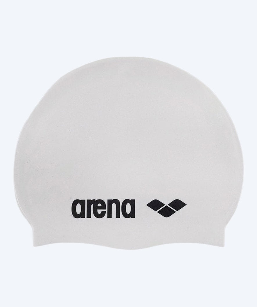 Arena Badekappe - Classic Silicone - Weiß/Schwarz