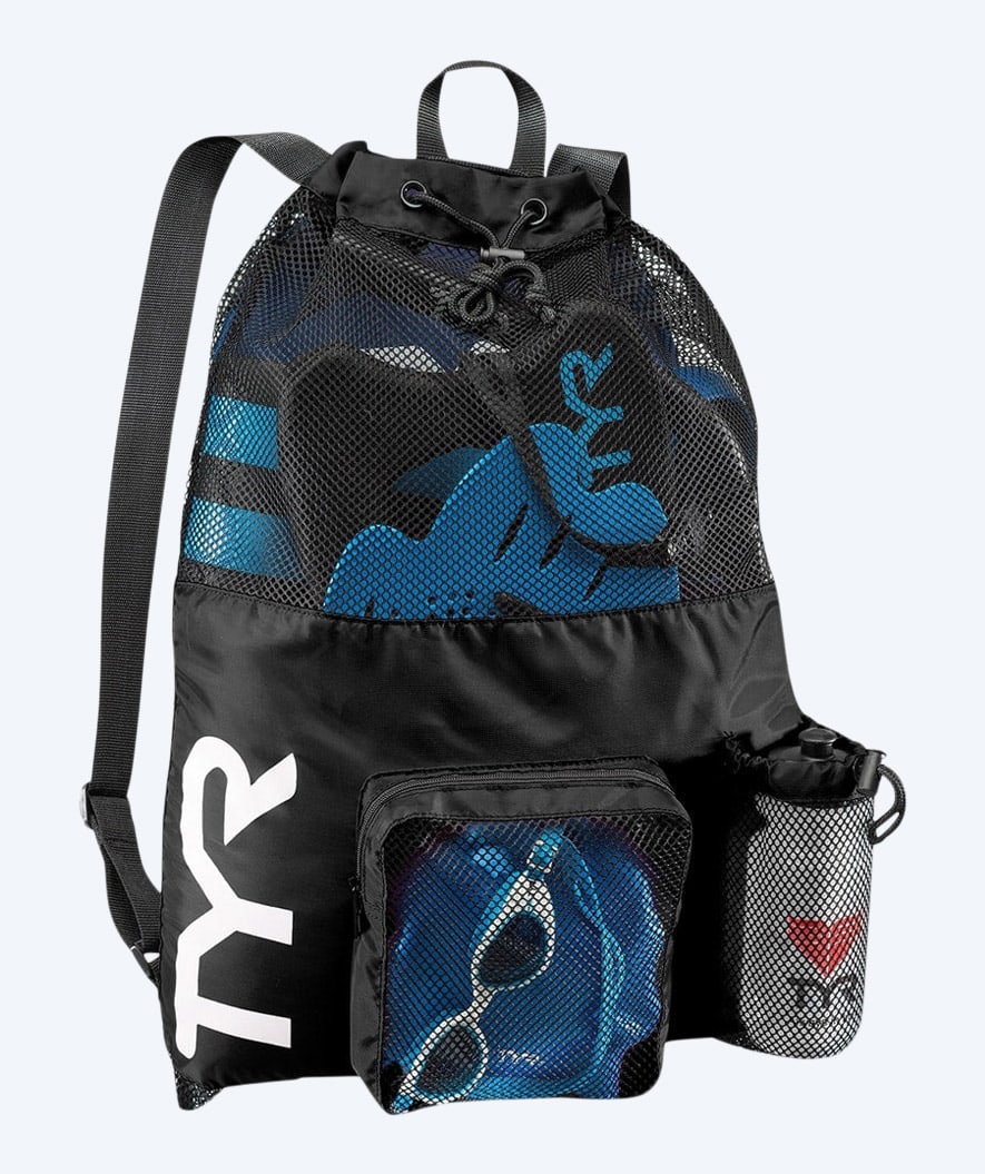 TYR Netzbeutel zum Schwimmen - Big Mesh Mummy 40L - Schwarz