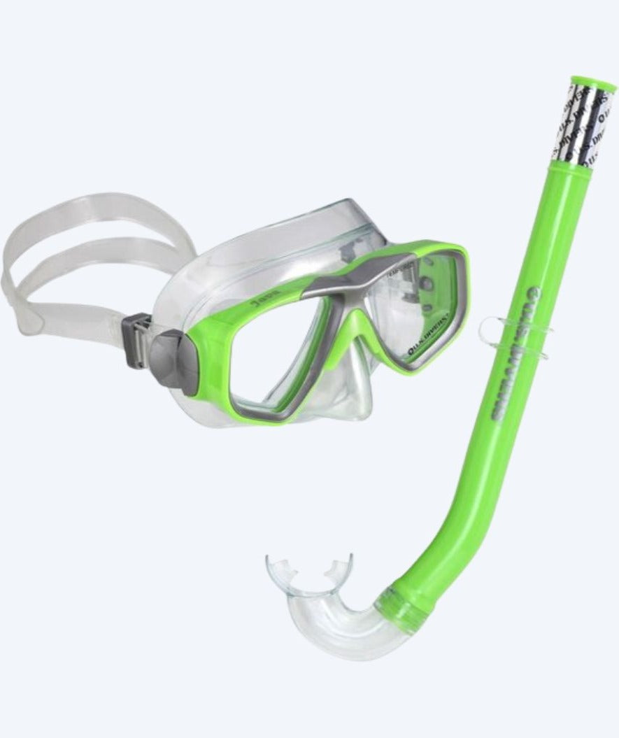 Aqualung Combo Schnorchelset für Kinder (8-18) - Java - Grün/Klar