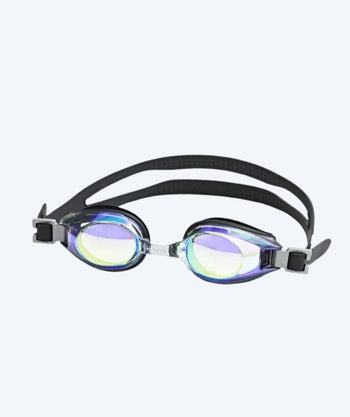 Primotec Schwimmbrillen mit Sehstärke für Weitsichtige Erwachsene - (+1.0) – (+8.0) - Schwarz (Mirror Scheiben)