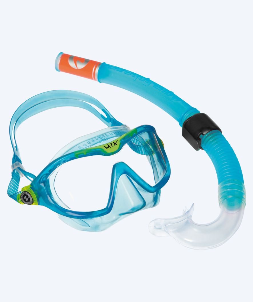 Aqualung Combo Schnorchelset für Kinder (4-8) - Combo Mix - Hellblau