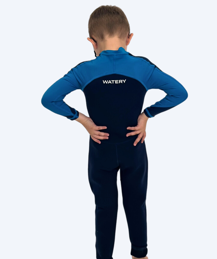 Watery UV Neoprenanzug für Kinder - Calypso Full-Body - Blau/Donkerblau