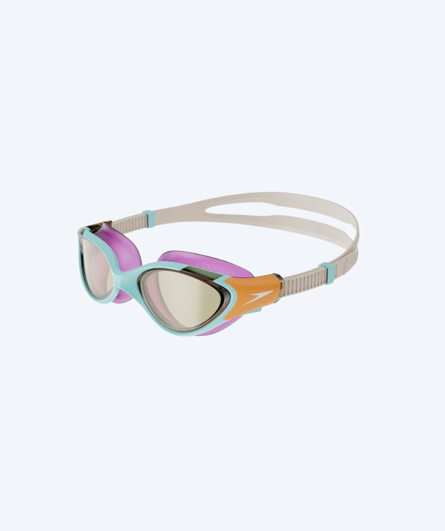 Speedo Schwimmbrille für Damen - Biofuse 2.0 - Blau/Orange