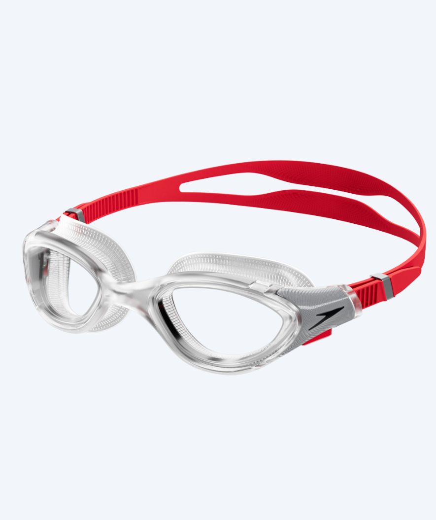 Speedo Schwimmbrille für Freizeitschwimmer - Biofuse 2.0 - Rot/Klar