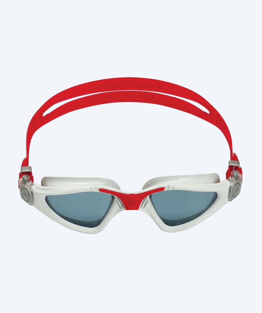 Aquasphere Taucherbrille für Hobbytaucher - Kayenne - Weiß/Rot (Smoke Scheiben)