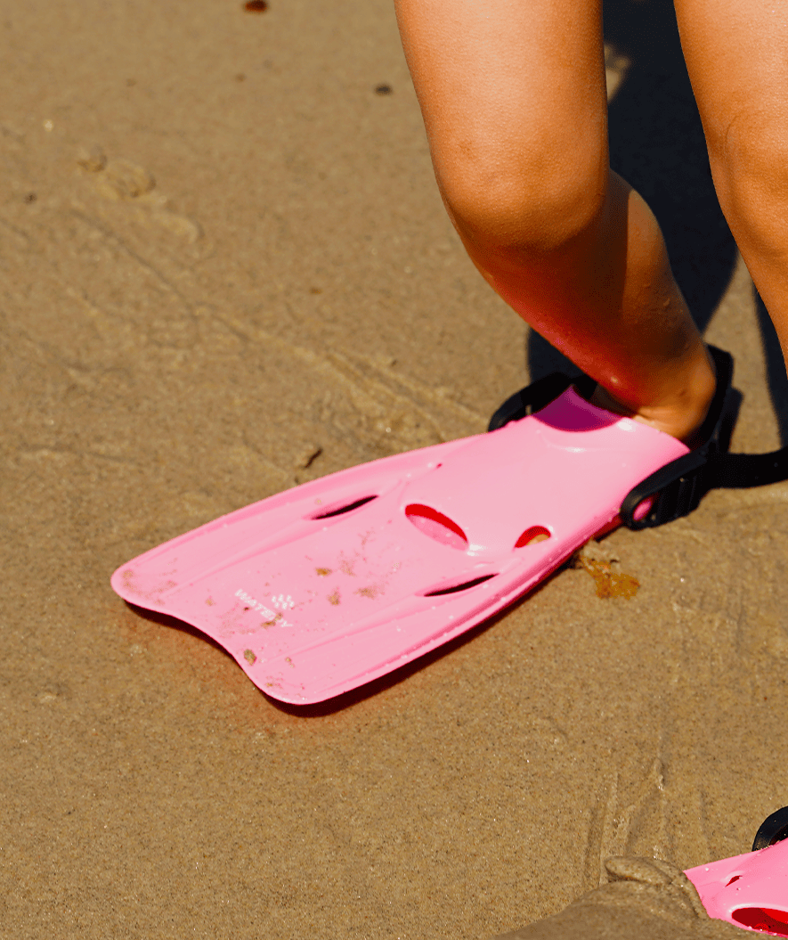 Watery Taucherflossen für Kinder/Junioren (27-38) - Fleetwood - Hellrosa