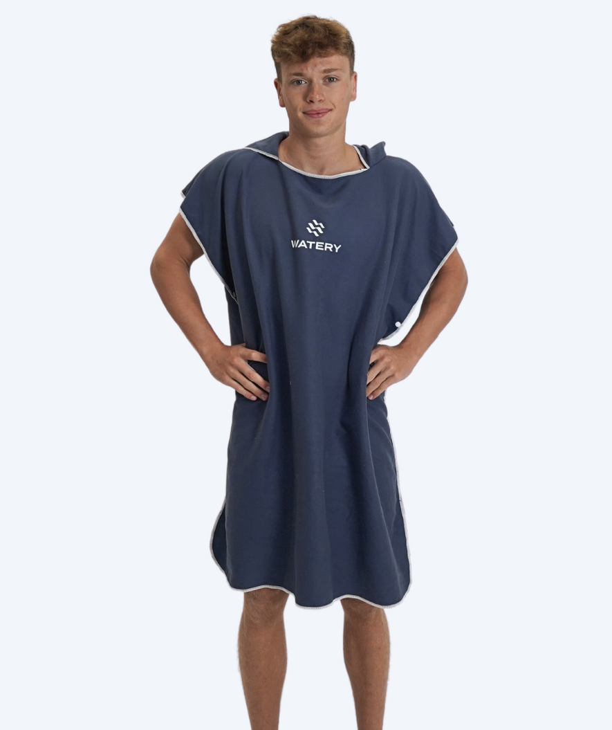 Watery Badeponcho für Erwachsene - Mikrofaser - Donkerblau