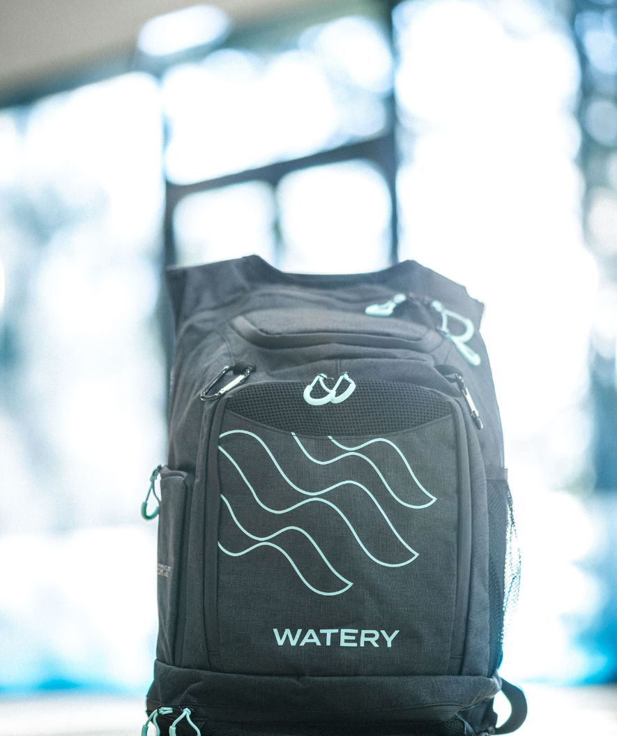 Watery Schwimmrucksack - Viper Elite 45L - Donkerblau/Weiß
