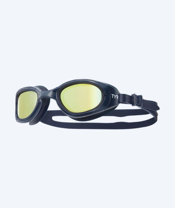 TYR Schwimmbrille für Freizeitschwimmer - Spec OPS 2.0 Mirror - Gold/dunkelblau