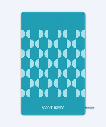 Watery Mikrofaser Badetuch (175 x 110 cm) - Rafferty - Ocean Blue