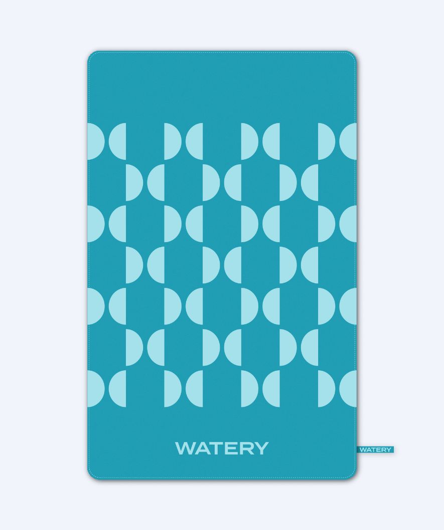 Watery Mikrofaser Badetuch (175 x 110 cm) - Rafferty - Ocean Blue