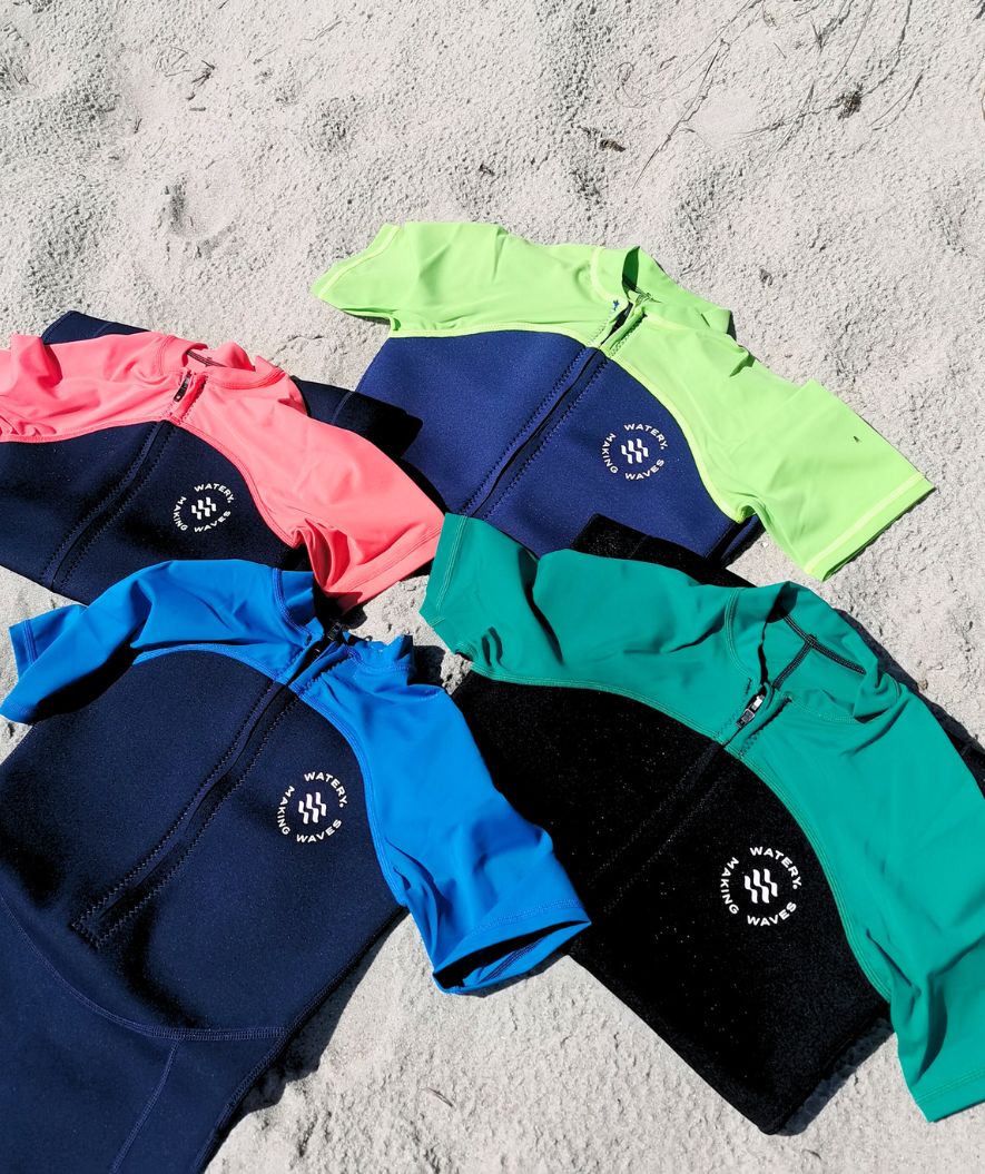 Watery UV Neoprenanzug für Kinder - Calypso Shorty - Donkerblau