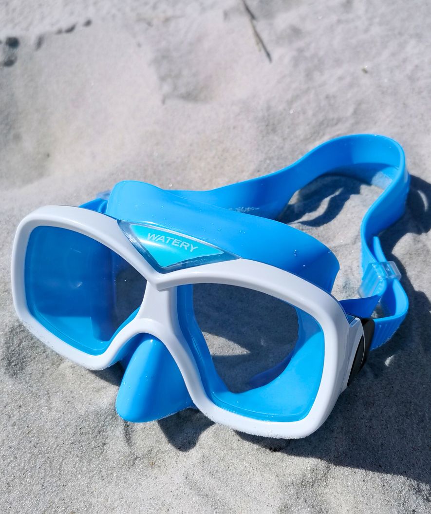 Watery Tauchmaske für Junioren (8-15) - Misu - Blau/Weiß