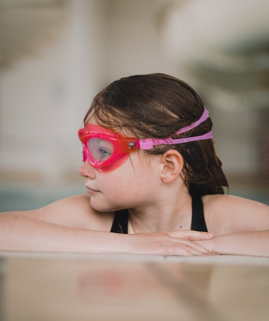 Watery Schwimmbrille für Kinder - Mantis 2.0 - Atlantic Rosa/Klar