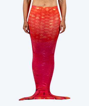 Watery Meerjungfrauenschwanz für Damen - Orange Twist