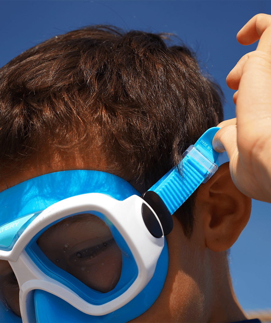 Watery Tauchmaske für Junioren (8-15) - Misu - Blau/Weiß
