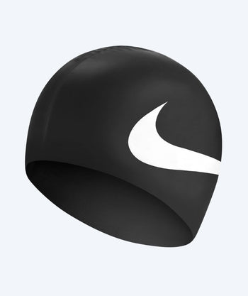 Nike Badekappe - Big Swoosh - Schwarz/weiß