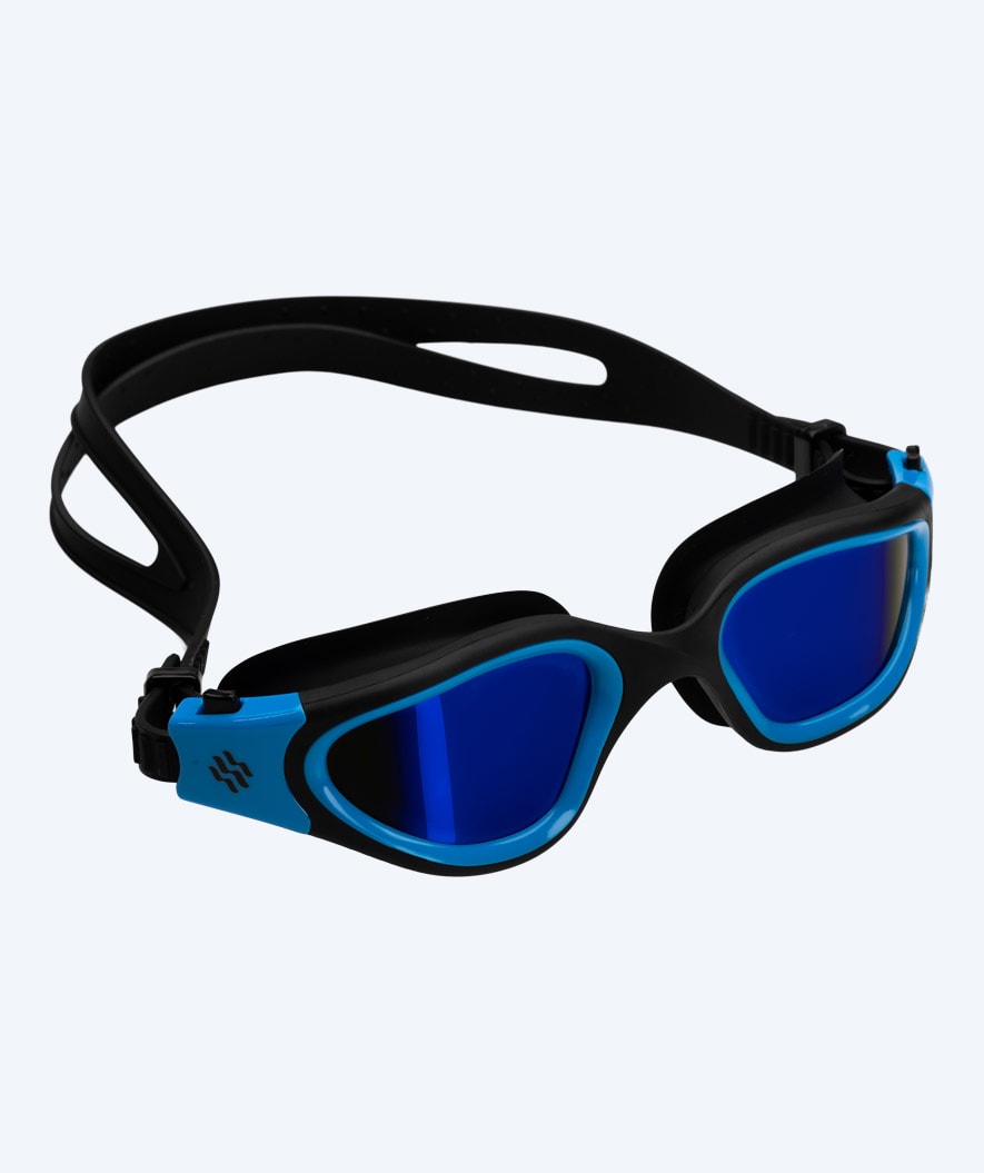 Watery Schwimmbrille für Freizeitschwimmer - Raven Mirror - Blau/Blau