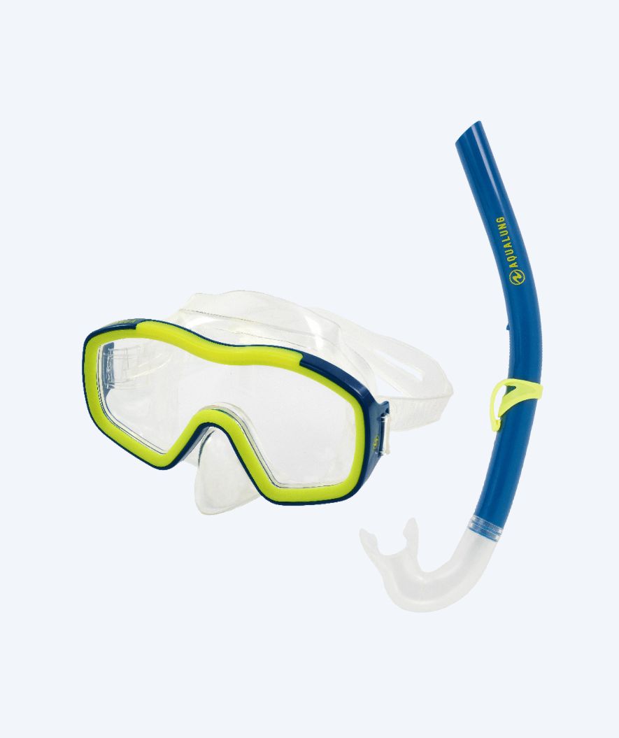 Aqualung Combo Schnorchelset für Kinder (8-18) - Raccon Combo - Blau/Grün