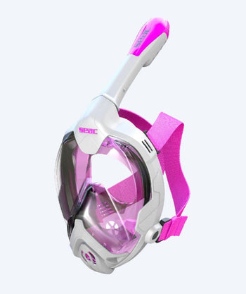 SEAC Vollgesichtstauchmaske für Kinder - Magica XS/S - Rosa/weiß