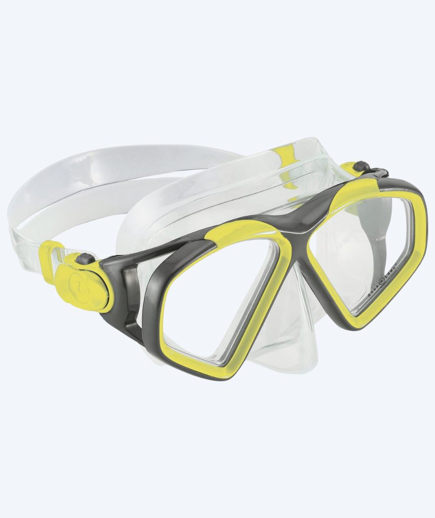 Aqualung Tauchmaske für Erwachsene - Hawkeye - Grau/Gelb