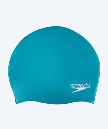 Speedo Badekappe für Junioren (6-16) - Plain - Hellblau/weiß