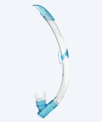 Aqualung halbtrockener Schnorchel für Erwachsene - Airflex - Hellblau/Klar