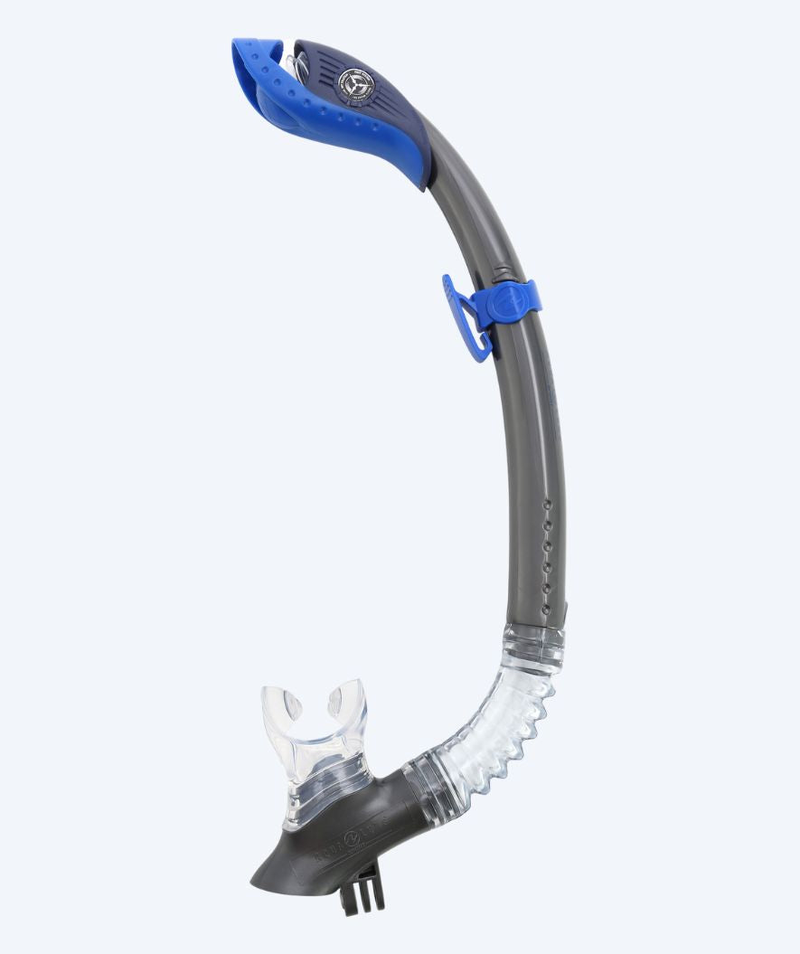 Aqualung halbtrockener Schnorchel für Erwachsene - FXS GO - Grau/Blau
