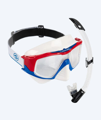 Aqualung Combo Schnorchelset für Junioren - Vita - Weiß/schwarz