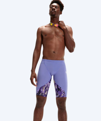 Speedo Wettkampf Badehose für Herren - LZR Ignite - Lila/gelb