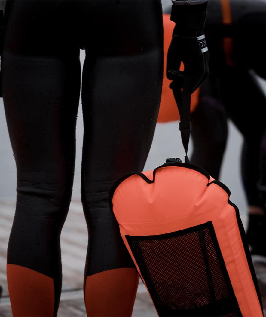 Watery Schwimmboje für Schwimmer - Pro 28L - Orange