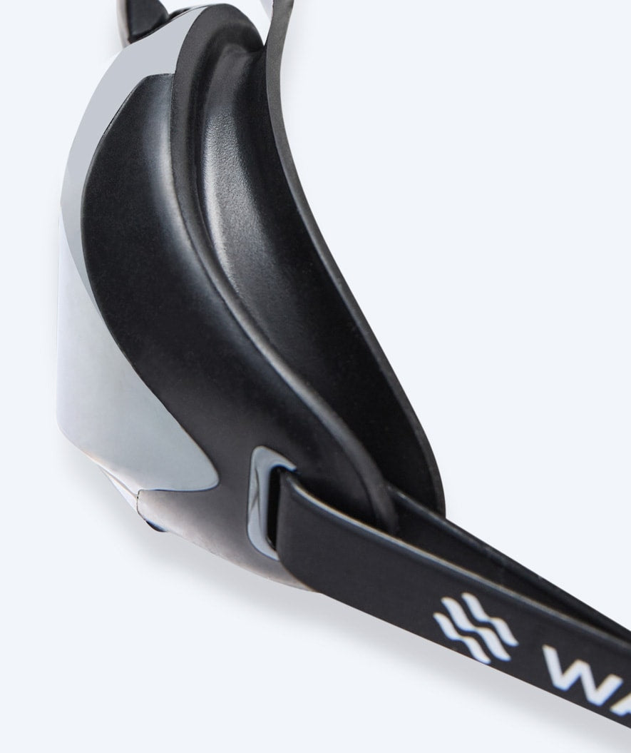 Watery Elite Schwimmbrillen - Poseidon Ultra Mirror - Schwarz/Silber