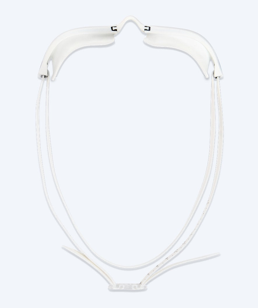 Watery Elite Schwimmbrillen - Storm Racer Mirror - Weiß/Gold