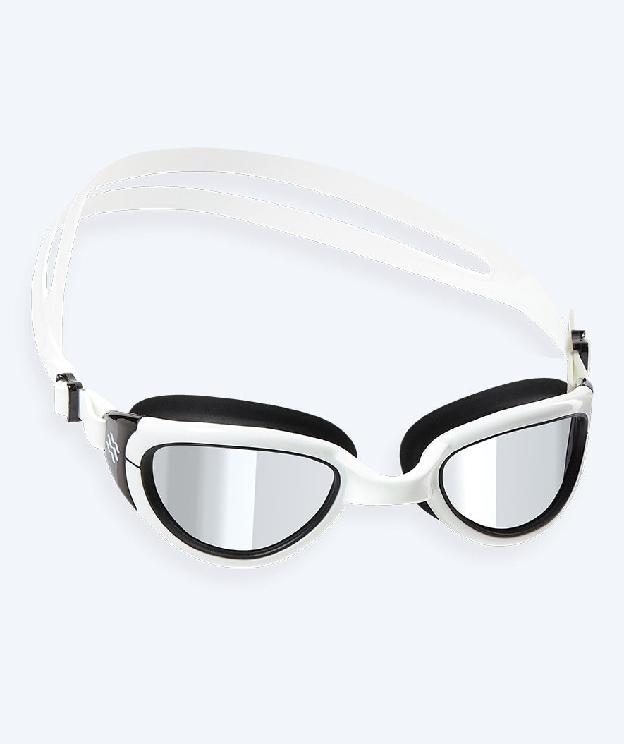 Watery Schwimmbrille für Freizeitschwimmer - Wade Mirror - Schwarz/Silber