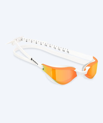 Watery Schwimmbrille - Instinct Mirror - Weiß/Gold