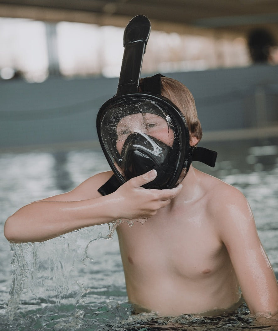 Watery Vollgesichtstauchmaske für Kinder - Oxygen - Schwarz
