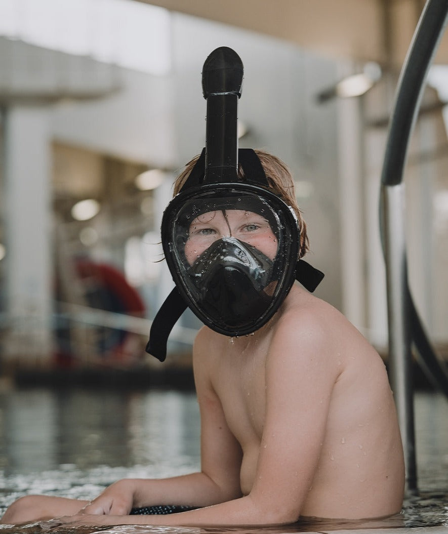 Watery Vollgesichtstauchmaske für Kinder - Oxygen - Schwarz