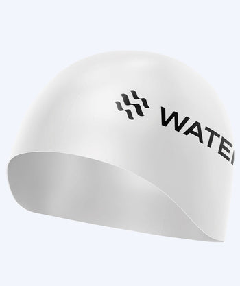 Watery Wettkampf Badekappe - Signature Dome - Weiß