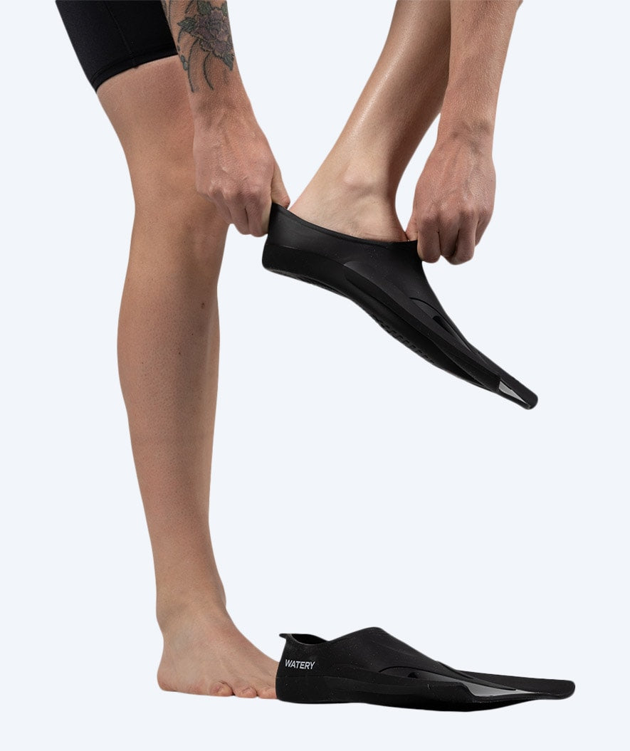 Watery Kurzflosse für Schwimmer - Badger Active - Schwarz