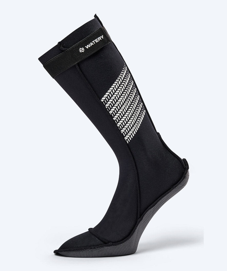 Watery Neoprensocken für Freiwasser - Calder Pro (2mm) - Schwarz