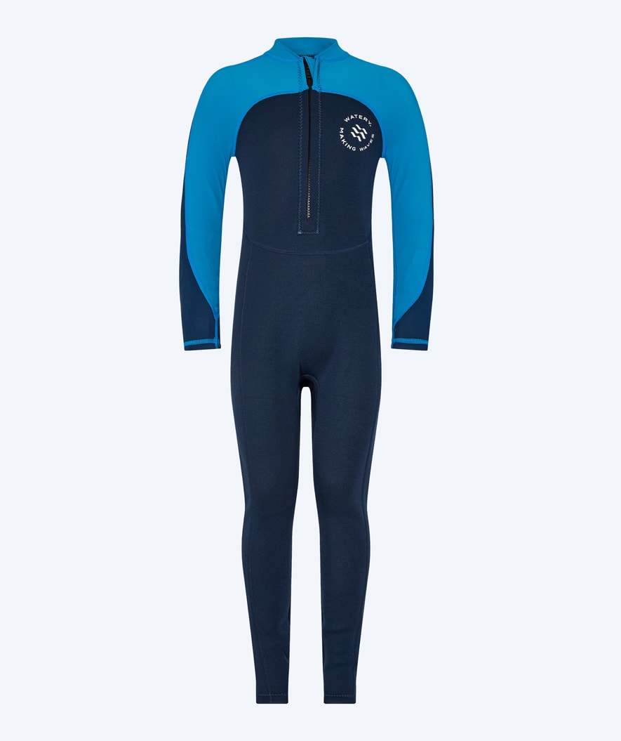 Watery UV Neoprenanzug für Kinder - Calypso Full-Body - Blau/Donkerblau