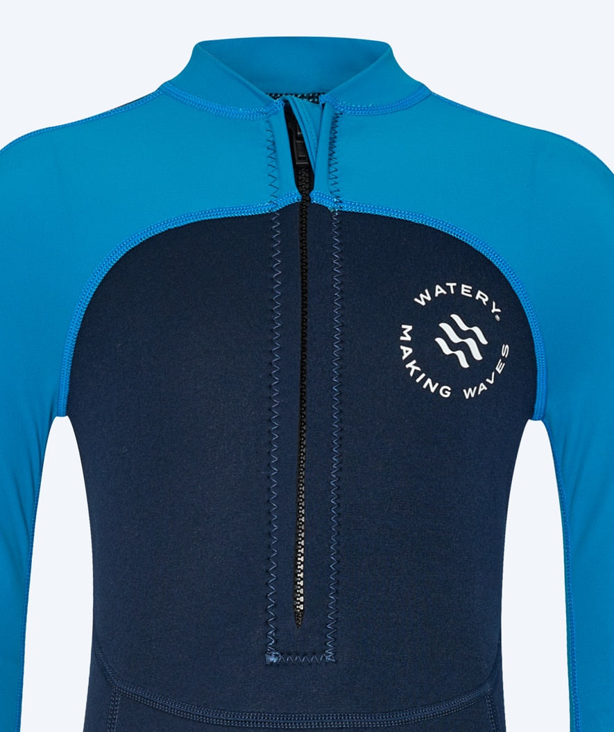 Watery UV Neoprenanzug für Kinder - Calypso Full-Body - Blau/Donkerblau