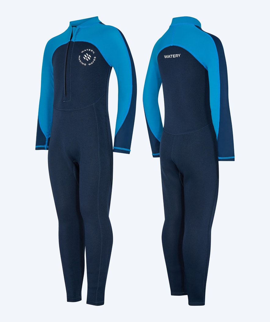 Watery UV Neoprenanzug für Kinder - Calypso Full-Body - Blau/Donkerblau