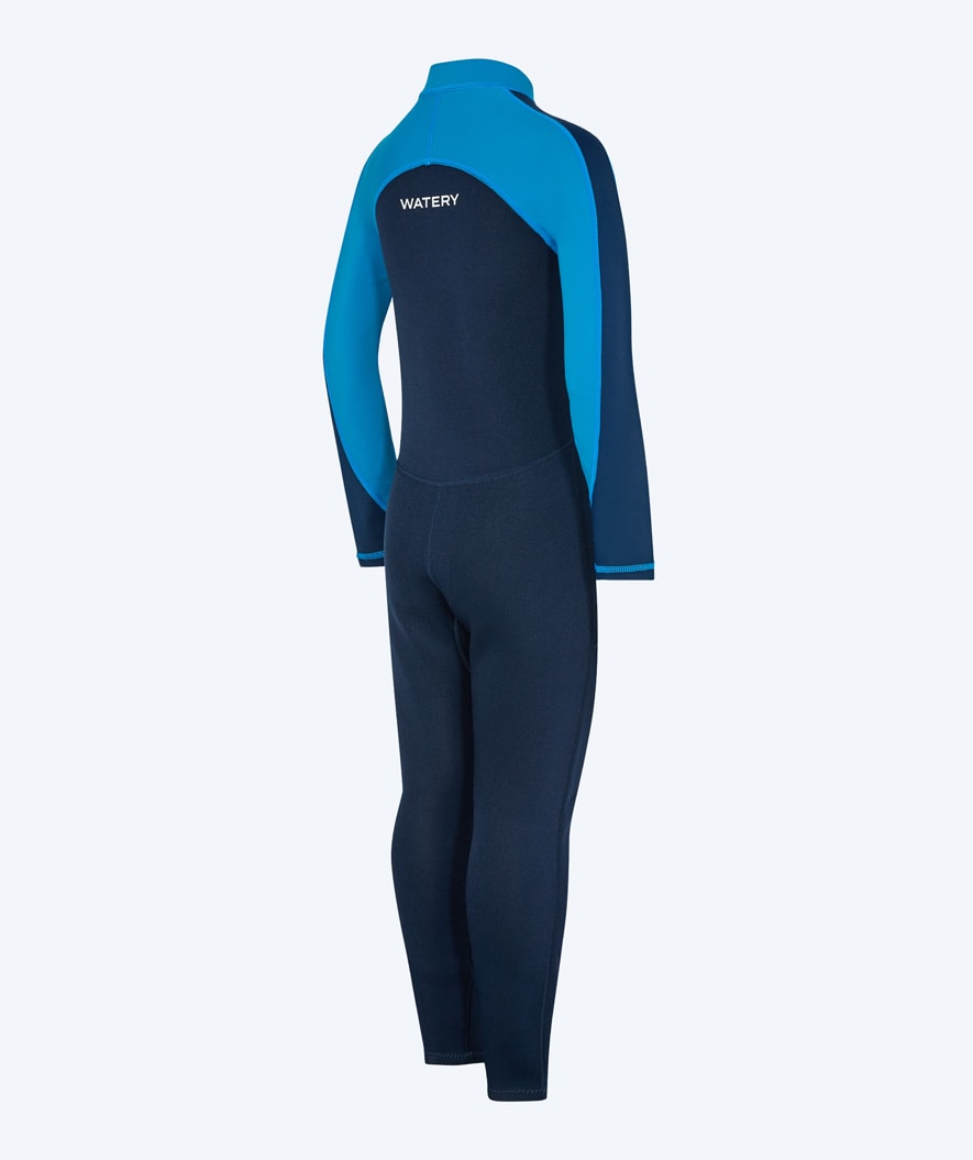 Watery UV Neoprenanzug für Kinder - Calypso Full-Body - Blau/Donkerblau