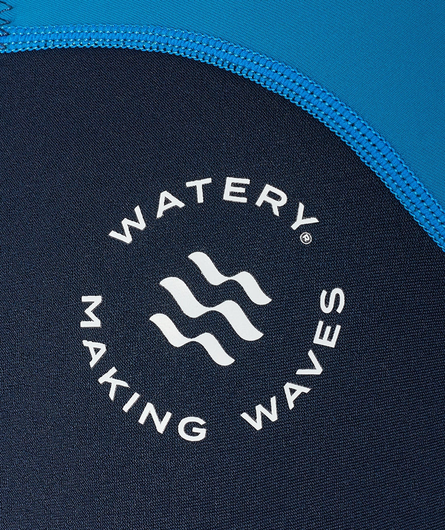 Watery UV Neoprenanzug für Kinder - Calypso Full-Body - Blau/Donkerblau