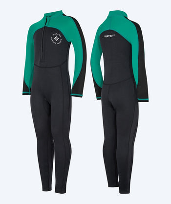 Watery UV Neoprenanzug für Kinder - Calypso Full-Body - Grün/Schwarz