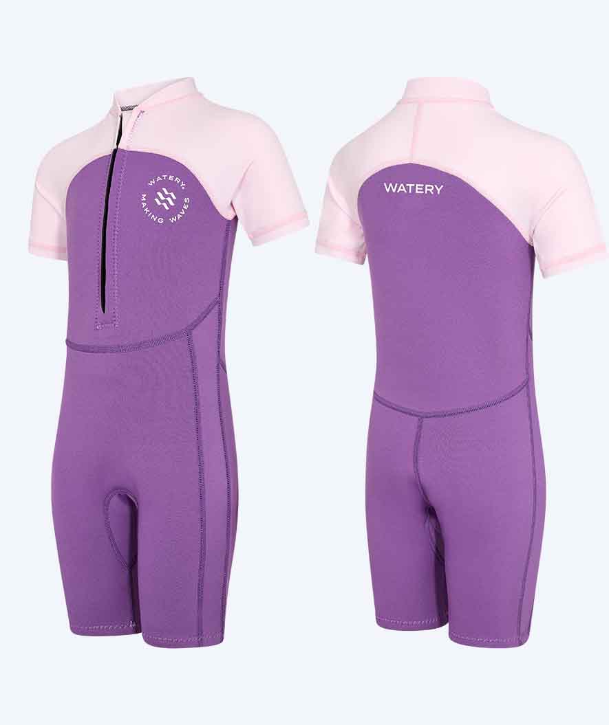 Watery UV Neoprenanzug für Kinder - Calypso Shorty - Atlantic Purple