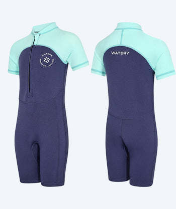 Watery UV Neoprenanzug für Kinder - Calypso Shorty - Atlantic Turquoise