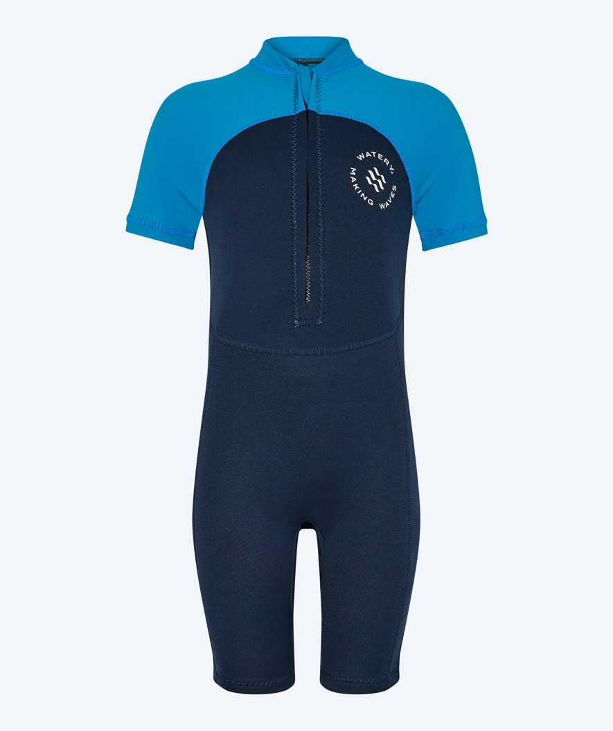 Watery UV Neoprenanzug für Kinder - Calypso Shorty - Donkerblau