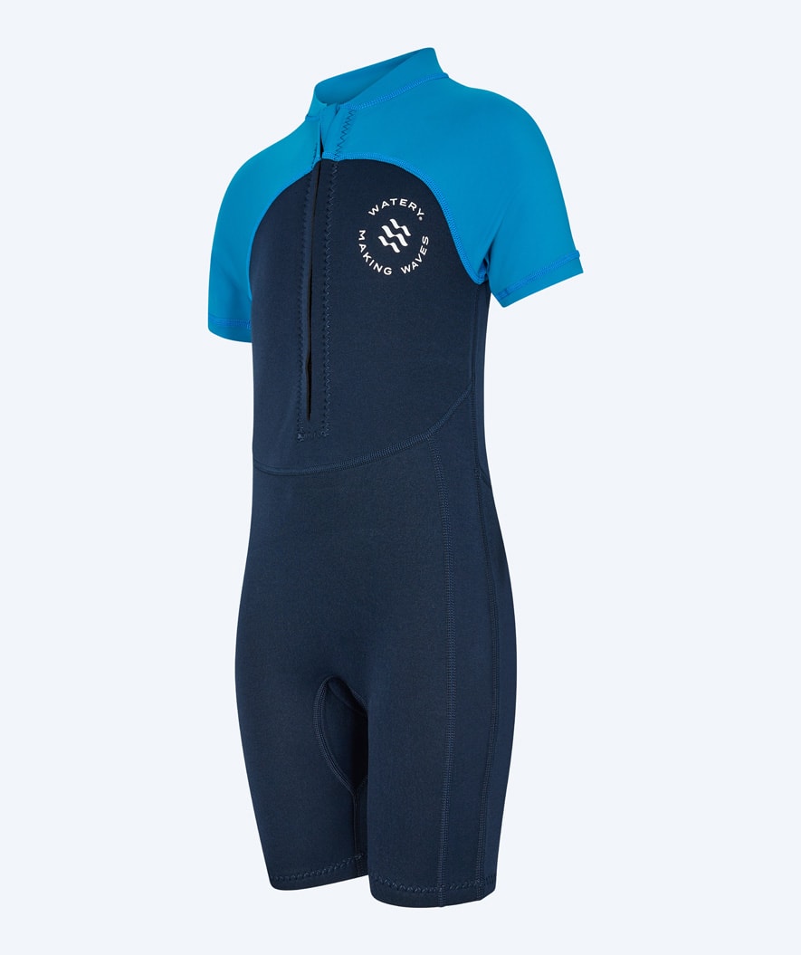 Watery UV Neoprenanzug für Kinder - Calypso Shorty - Donkerblau